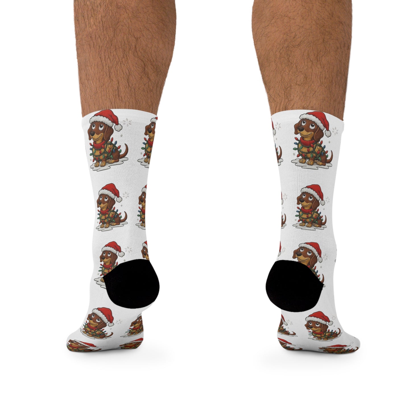 Christmas Turkey Socks – Festive Recycled Poly Holiday Crew Socks