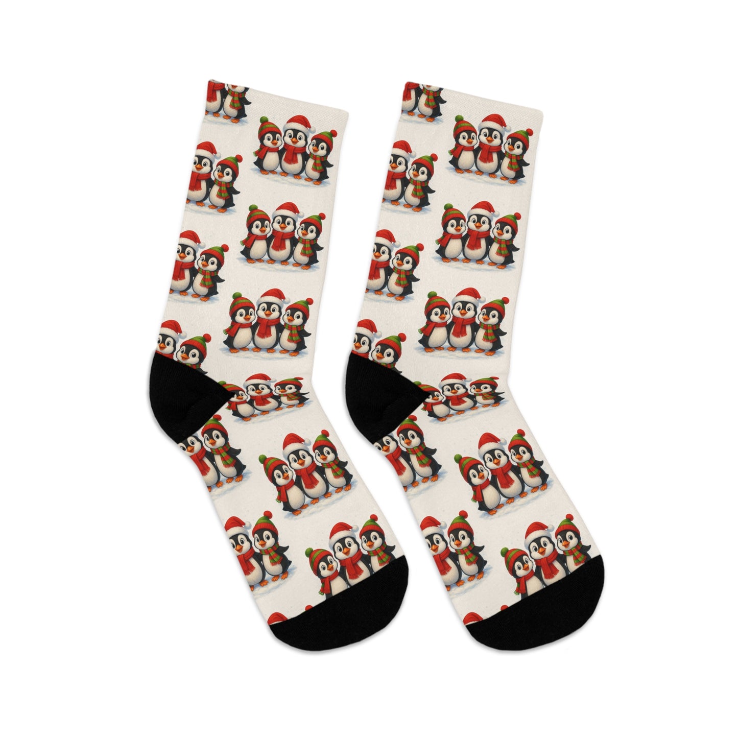 Christmas Penguin Pattern Socks