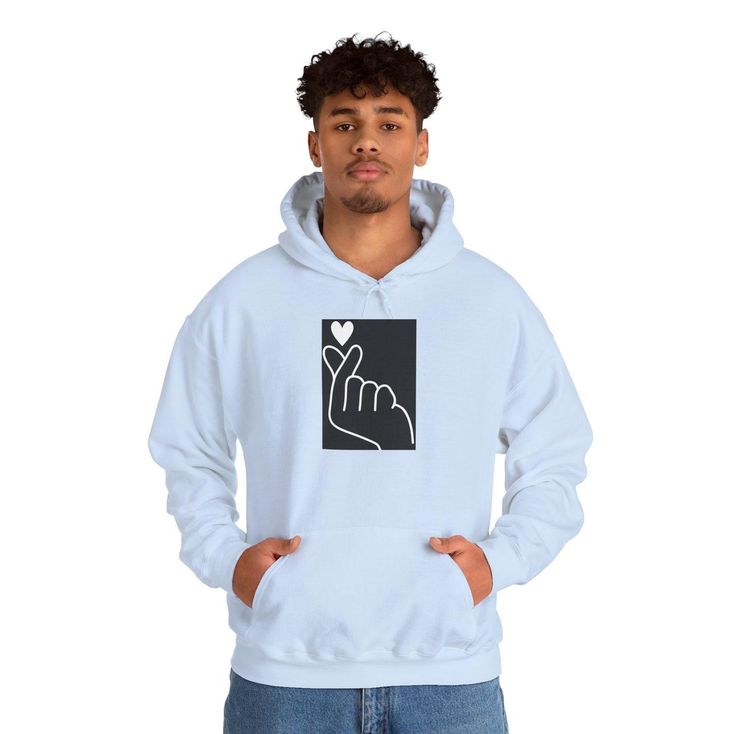Korean Finger Heart Hoodie UNISEX