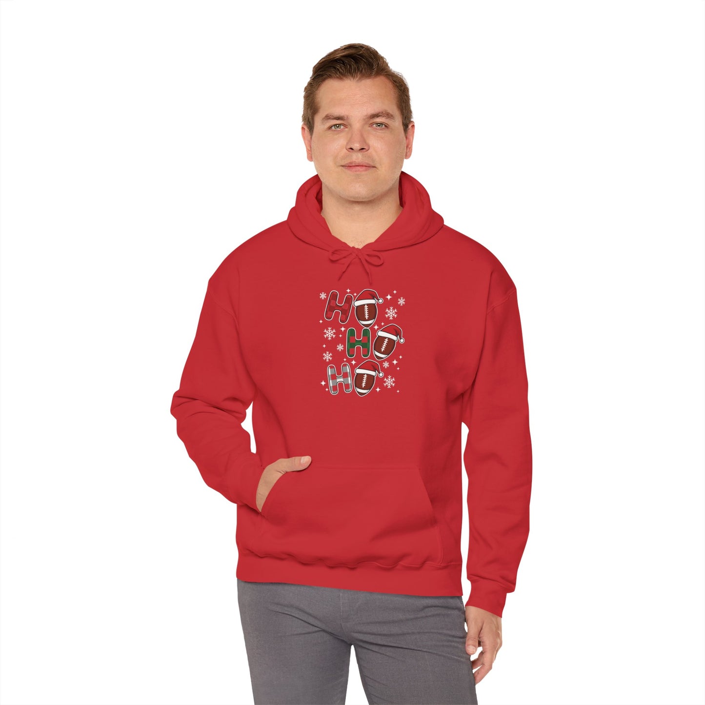 Football Helmet Pattern Hoodie – Retro Team Sport Pullover