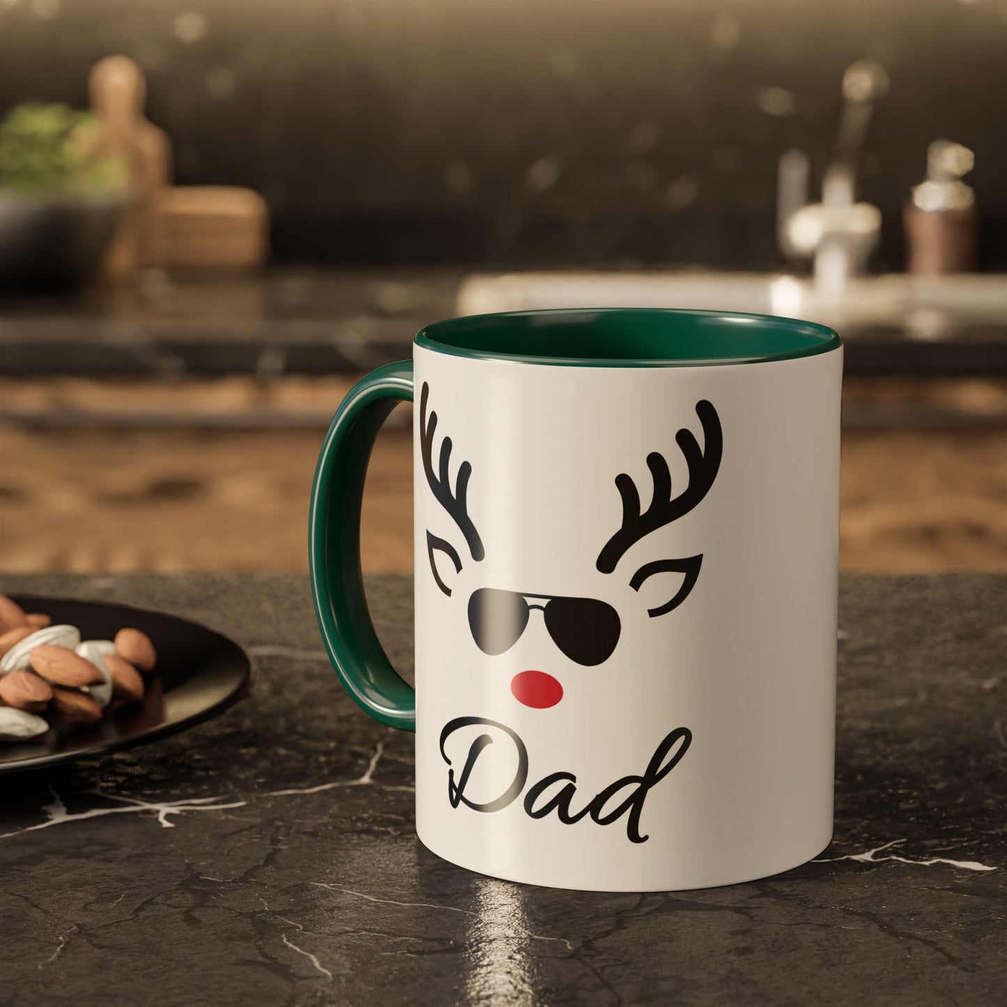 Dad Reindeer Mug — Funny Christmas Coffee Cup (11oz & 15oz)