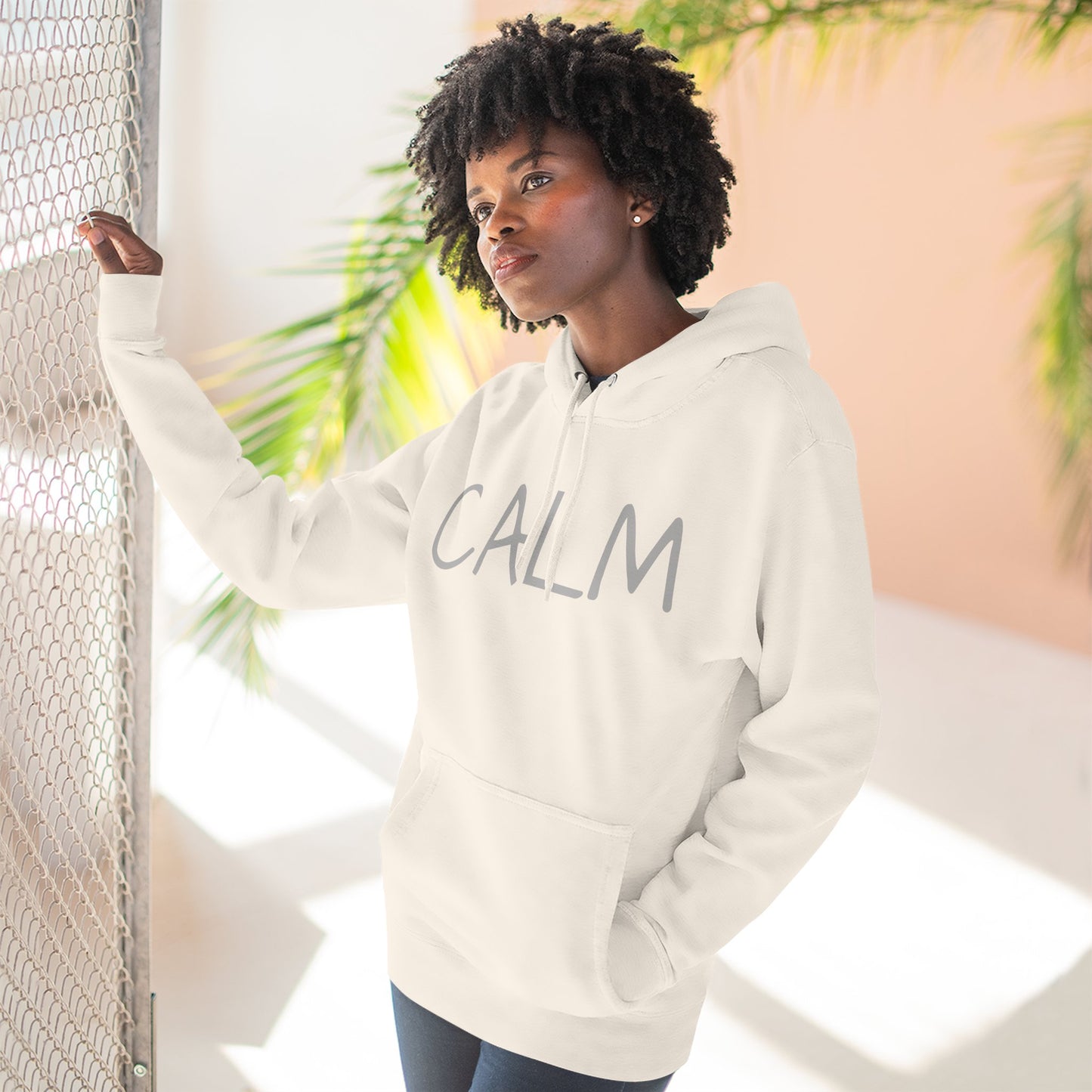 CALM Hoodie — Minimalist Relaxed Fit Fleece Pullover