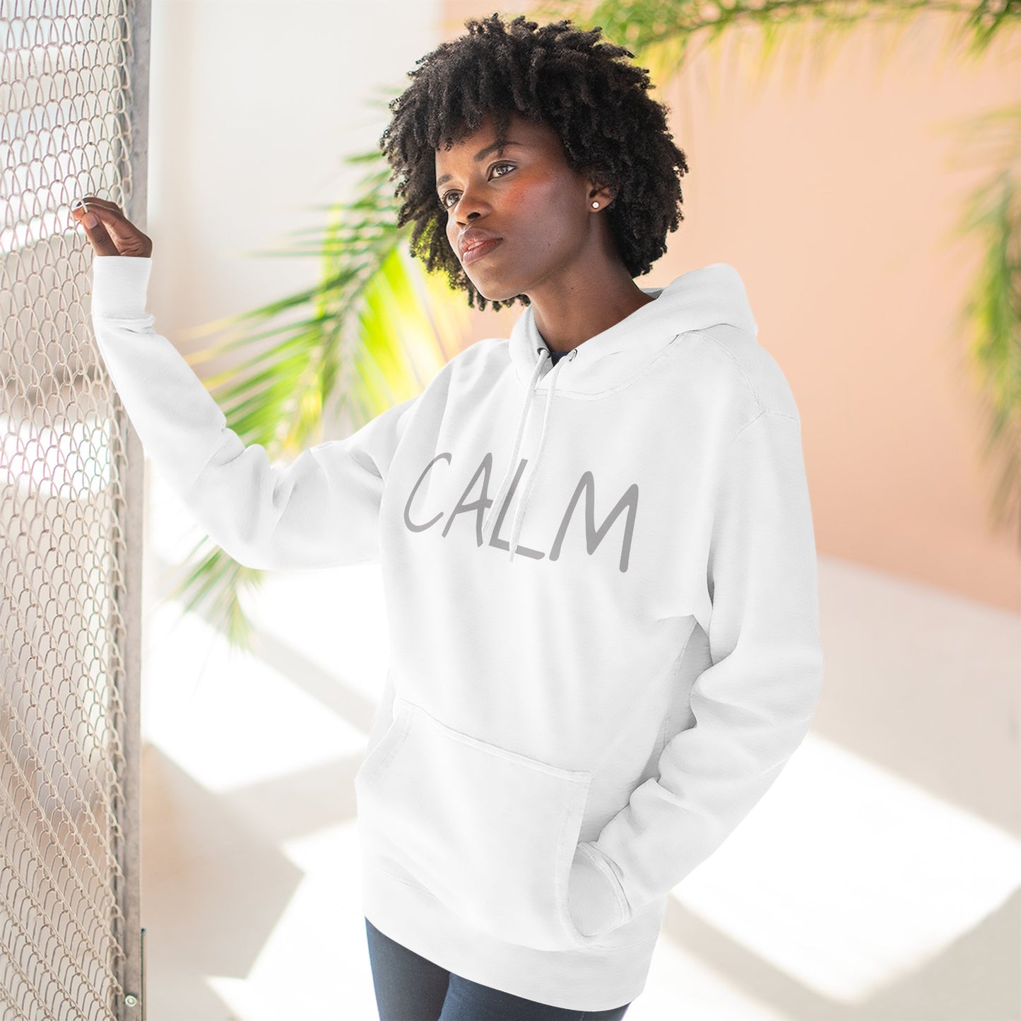 CALM Hoodie — Minimalist Relaxed Fit Fleece Pullover