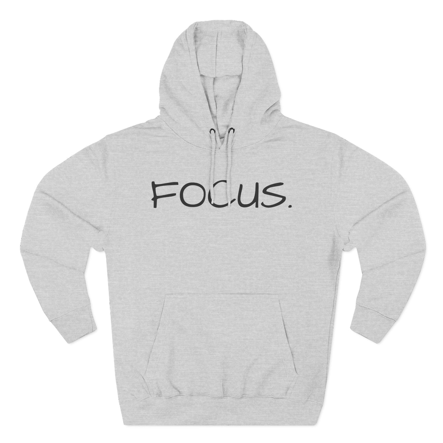 Focus. Minimalist Hoodie — Motivational Fleece Pullover