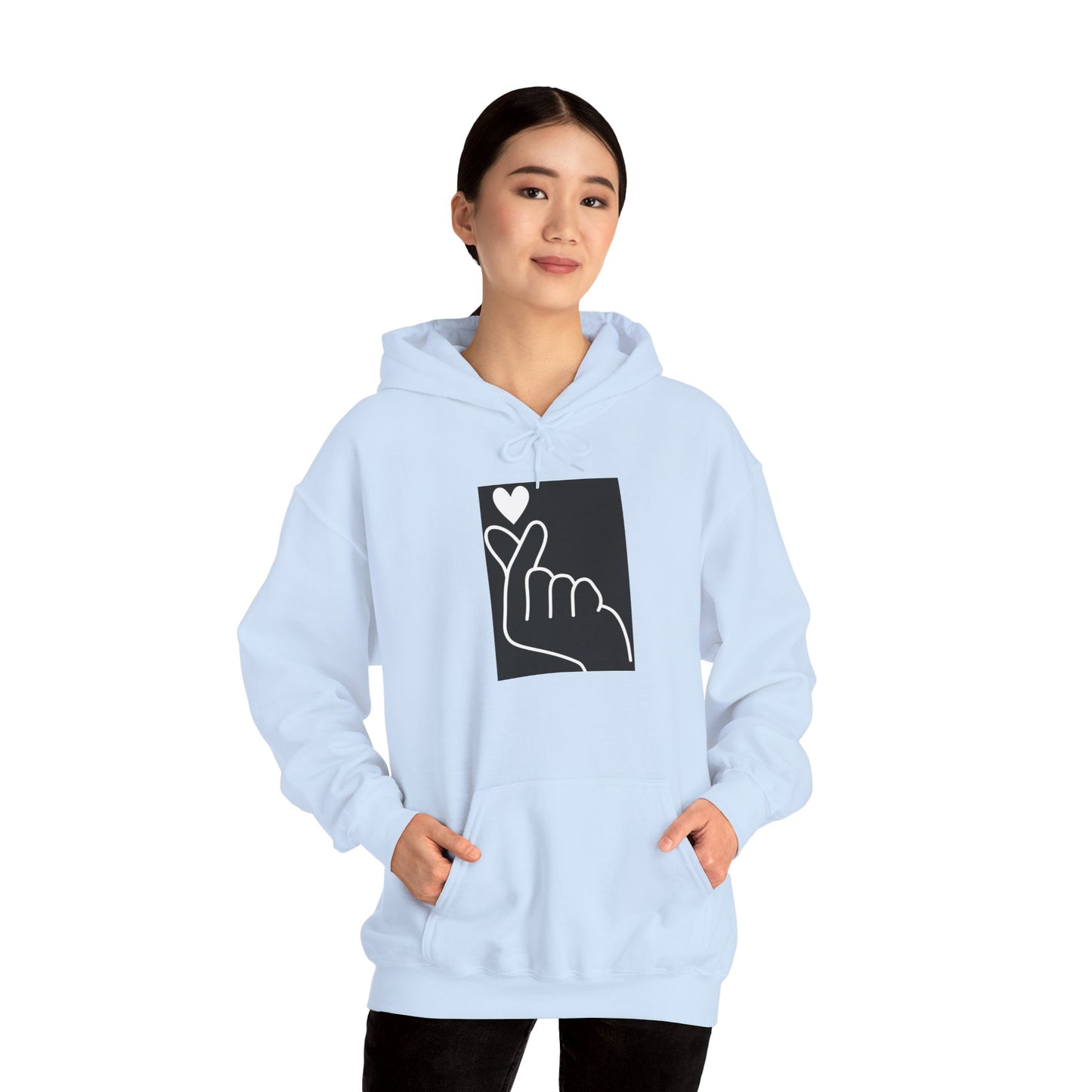 Korean Finger Heart Hoodie UNISEX
