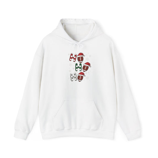 Football Helmet Pattern Hoodie – Retro Team Sport Pullover