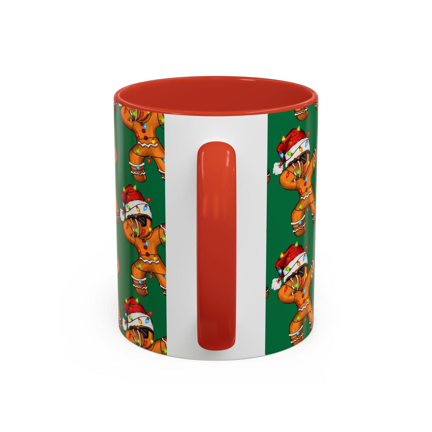 Christmas Gingerbread Man Accent Coffee Mug