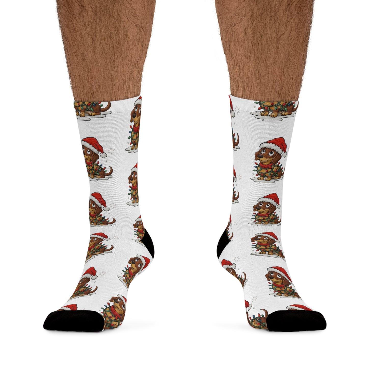 Christmas Turkey Socks – Festive Recycled Poly Holiday Crew Socks