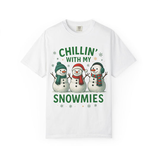 Chillin' With My Snowmies Christmas T-Shirt