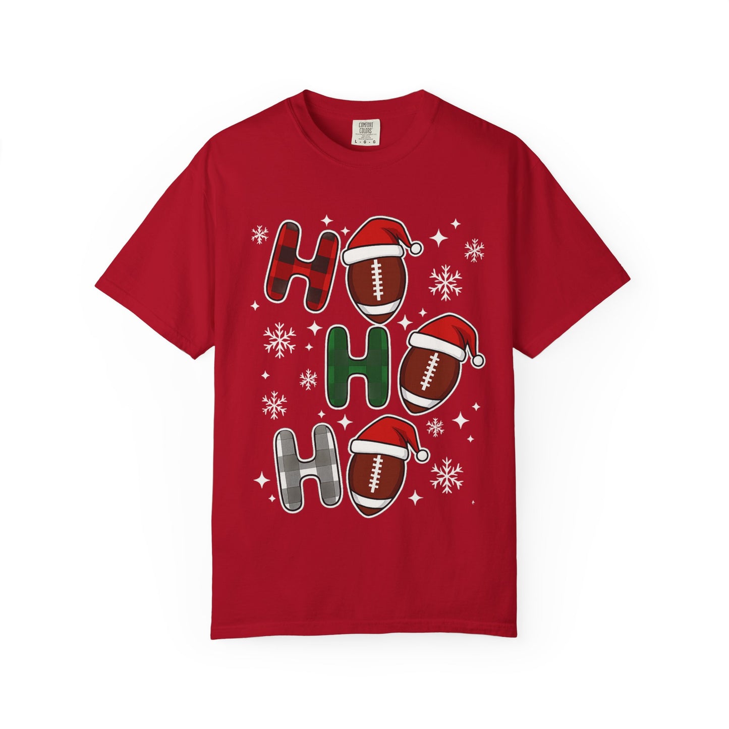 Ho Ho Ho Christmas T-Shirt — Santa Hat Holiday Tee