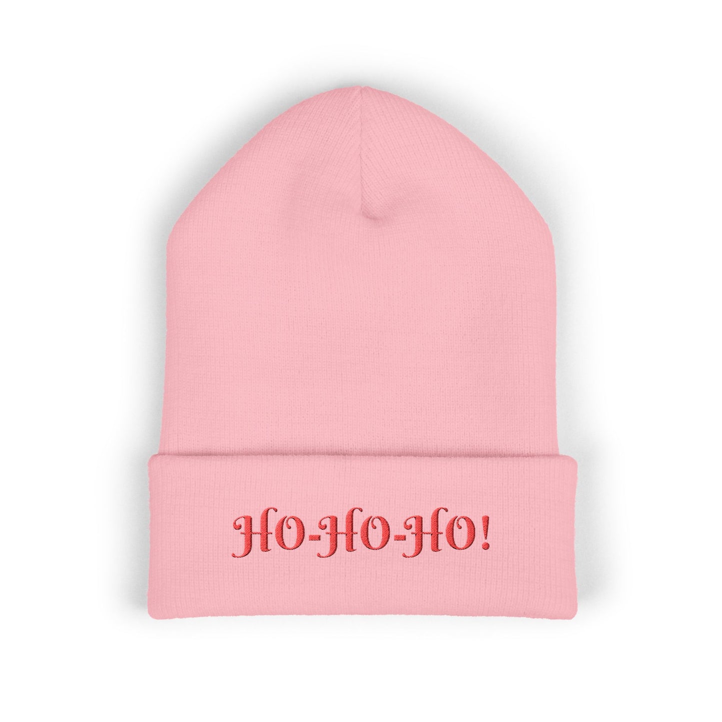 Ho-Ho-Ho Embroidered Cuffed Beanie UNISEX
