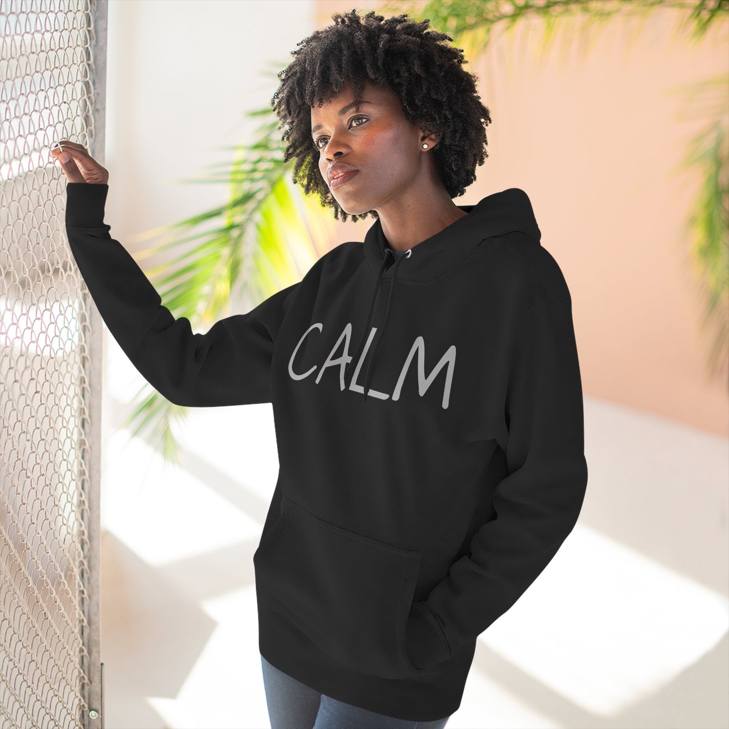 CALM Hoodie — Minimalist Relaxed Fit Fleece Pullover