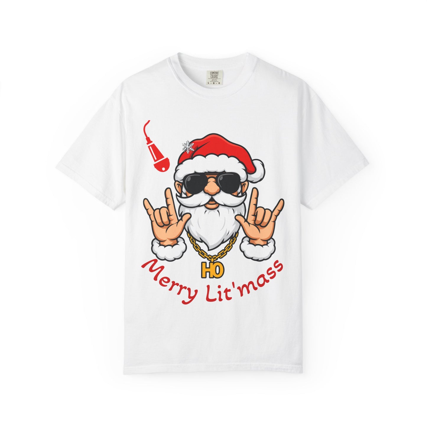 Merry Lit'mass Santa T-Shirt UNISEX