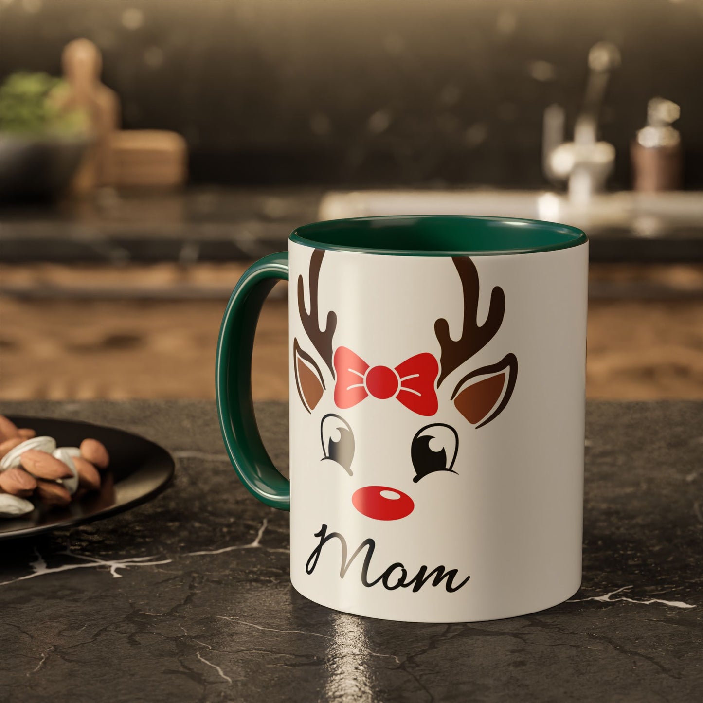 Mom Reindeer Coffee Mug – Cute Christmas Holiday Gift (11oz)