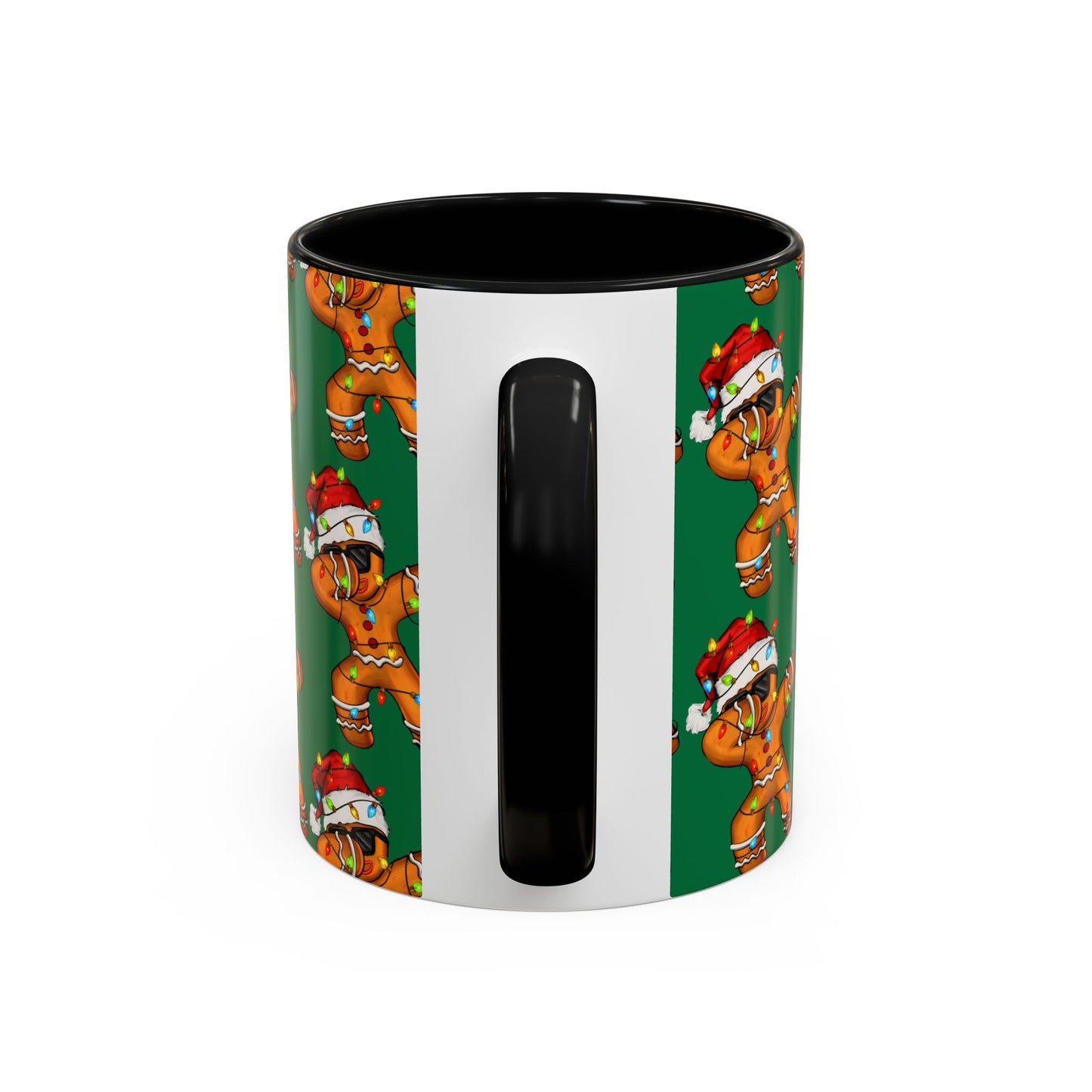 Christmas Gingerbread Man Accent Coffee Mug