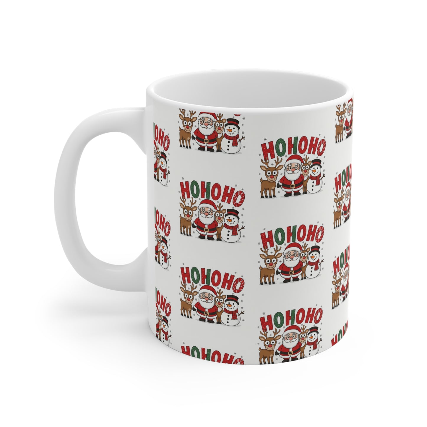 Christmas 'Ho Ho Ho' Santa & Friends 11oz Mug