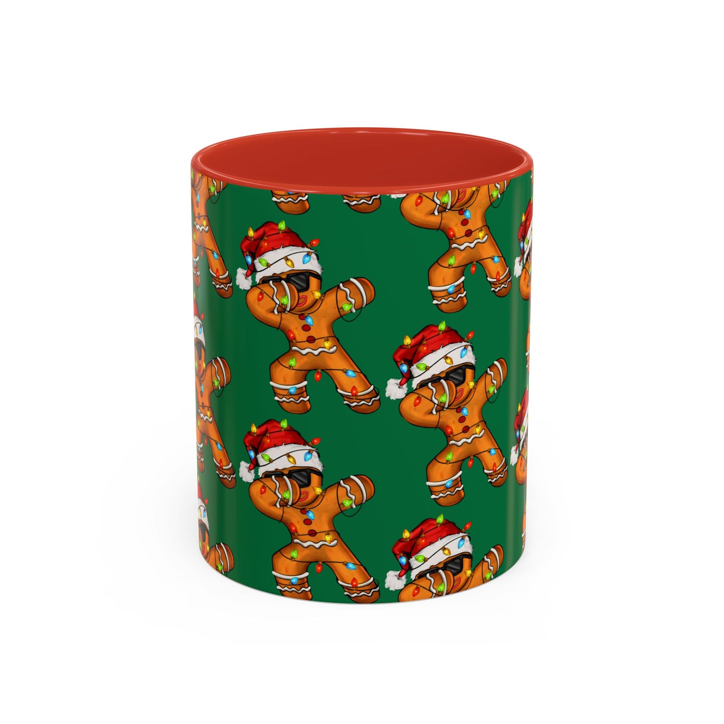 Christmas Gingerbread Man Accent Coffee Mug