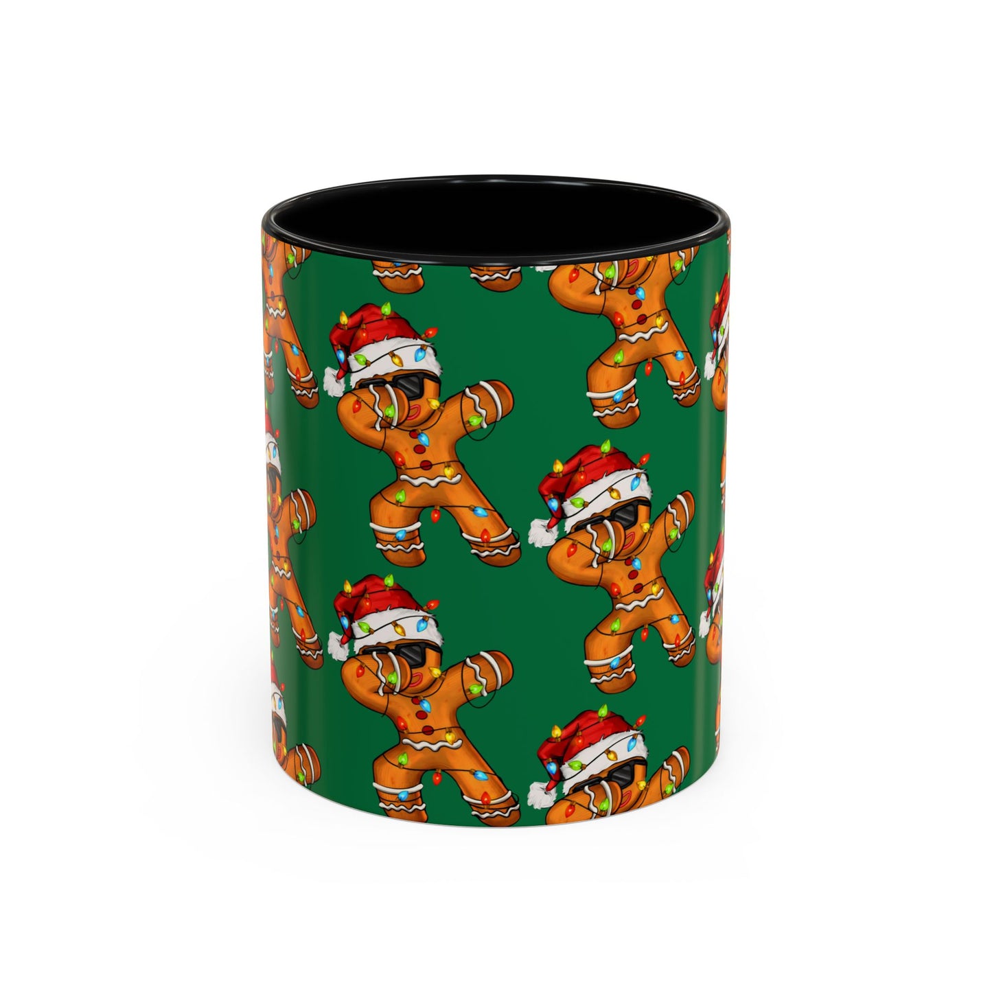 Christmas Gingerbread Man Accent Coffee Mug