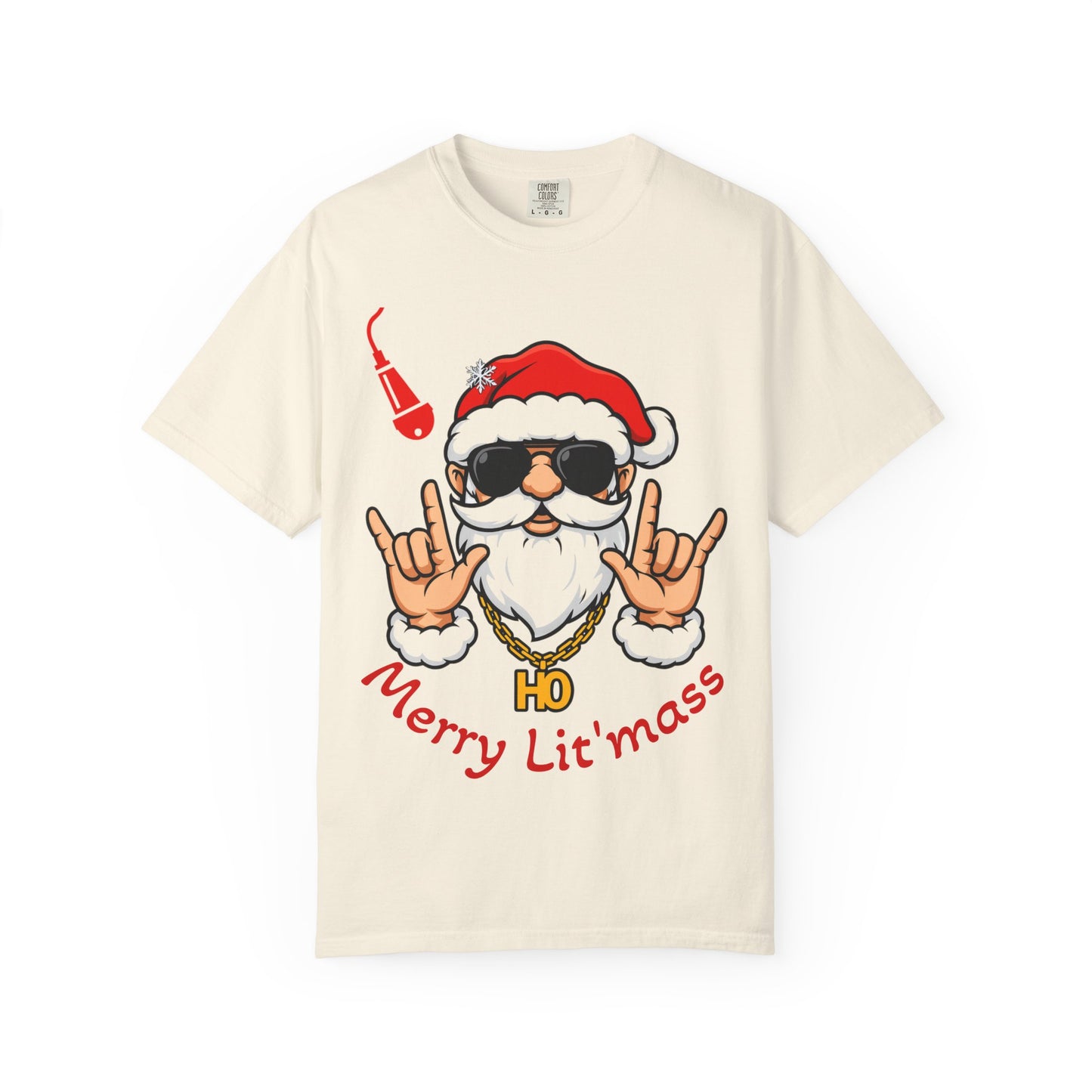 Merry Lit'mass Santa T-Shirt UNISEX