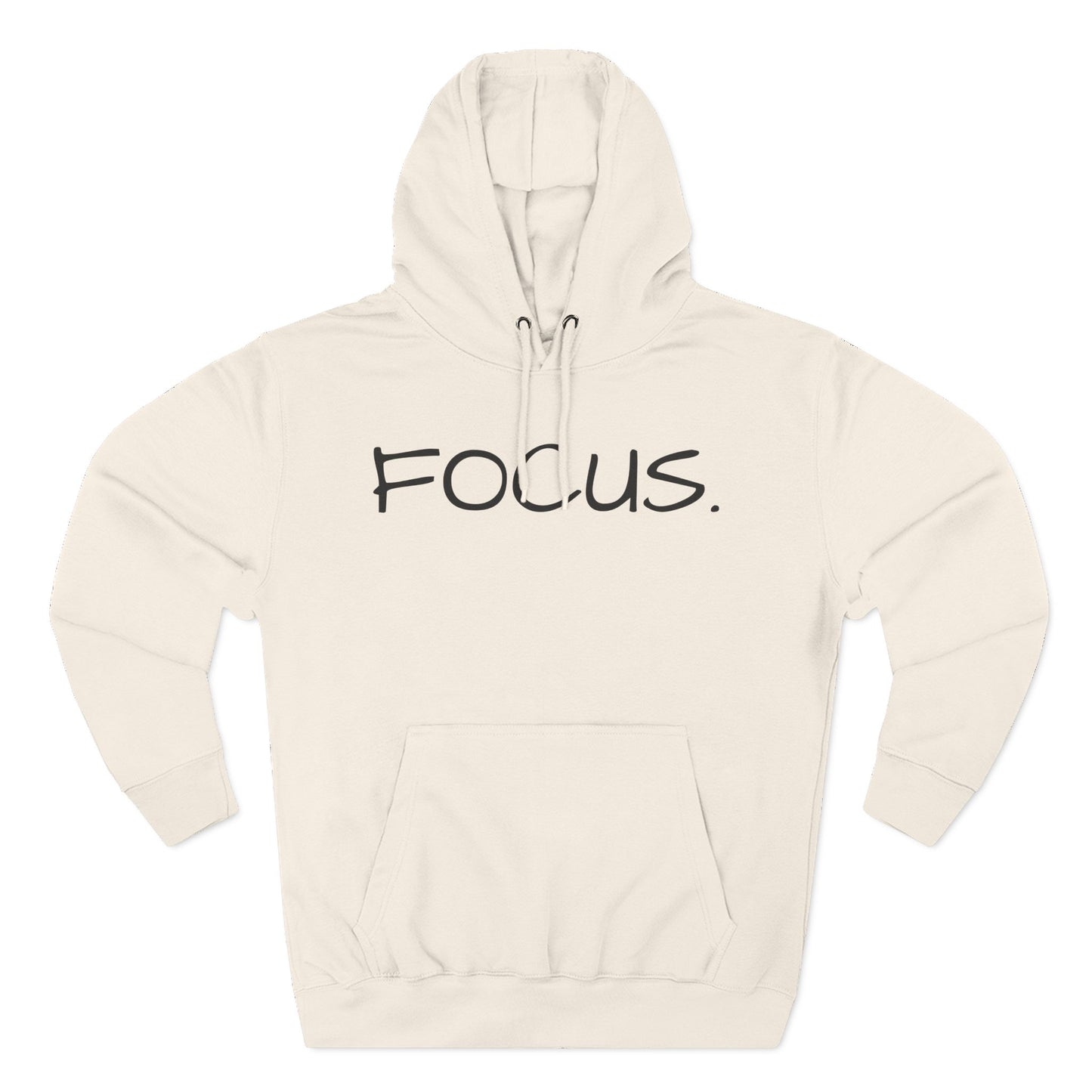 Focus. Minimalist Hoodie — Motivational Fleece Pullover