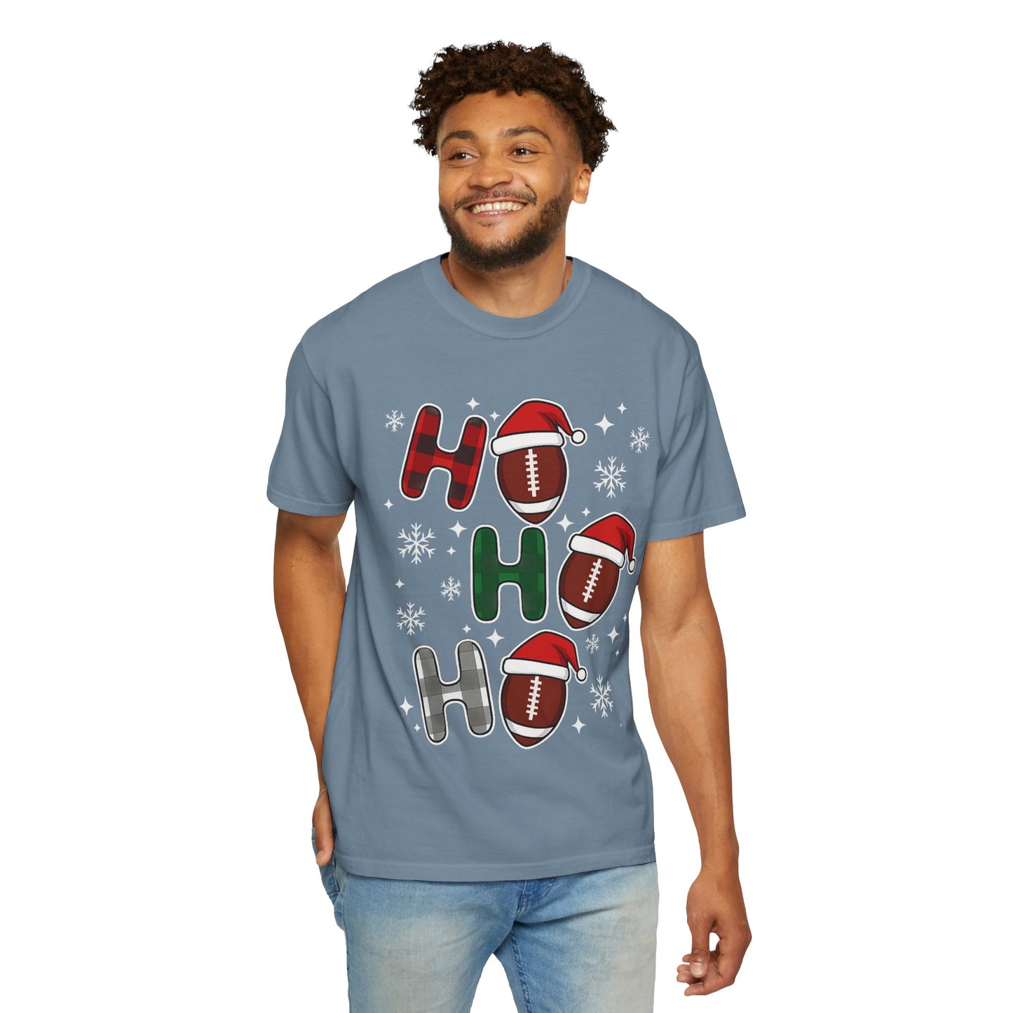 Ho Ho Ho Christmas T-Shirt — Santa Hat Holiday Tee