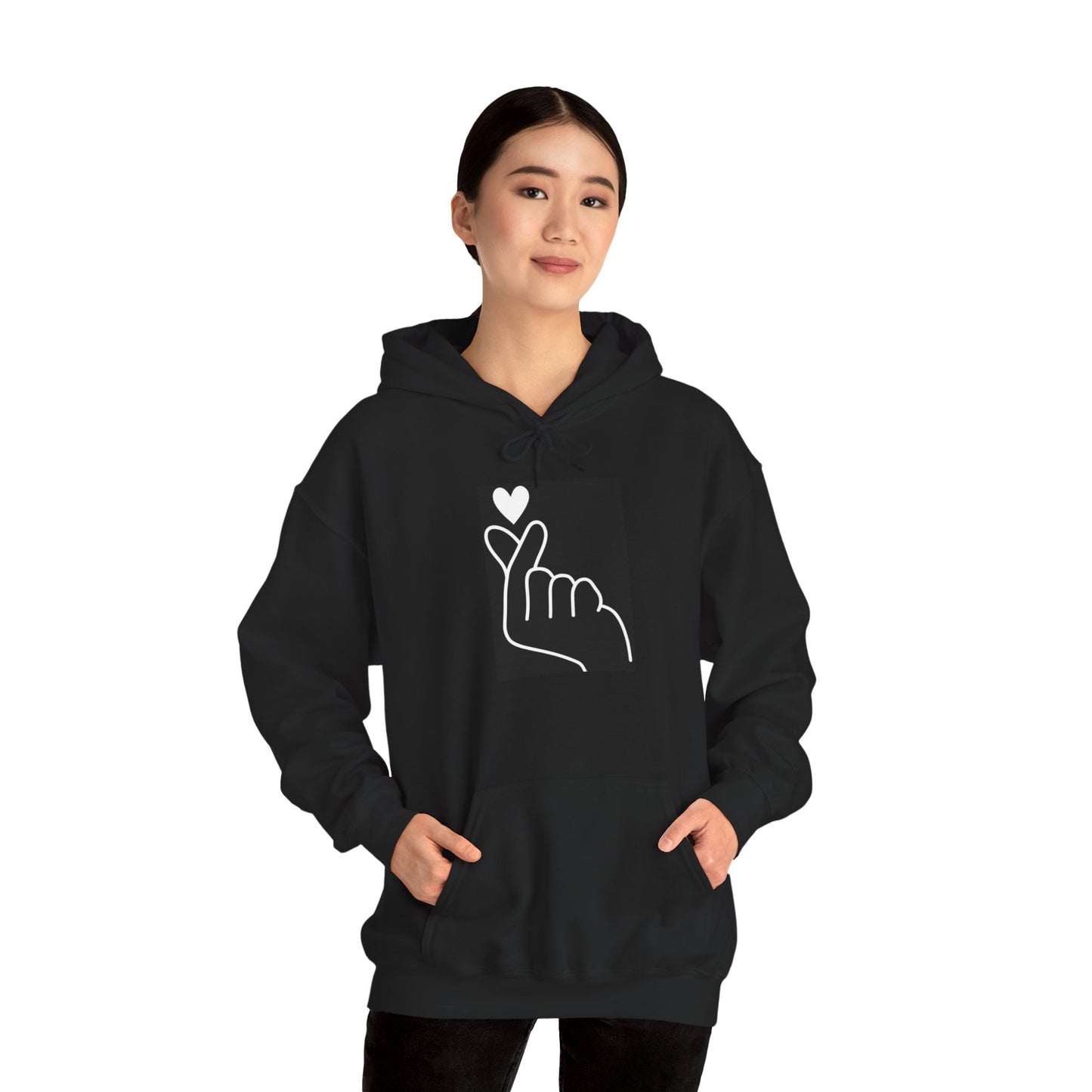 Korean Finger Heart Hoodie UNISEX