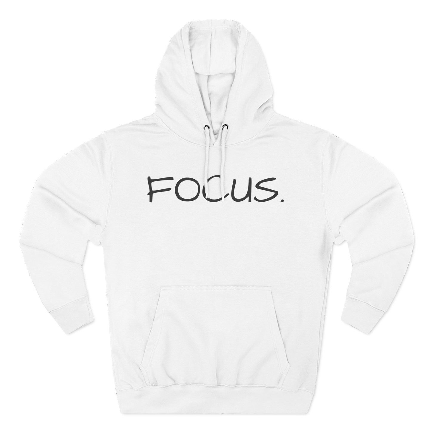 Focus. Minimalist Hoodie — Motivational Fleece Pullover