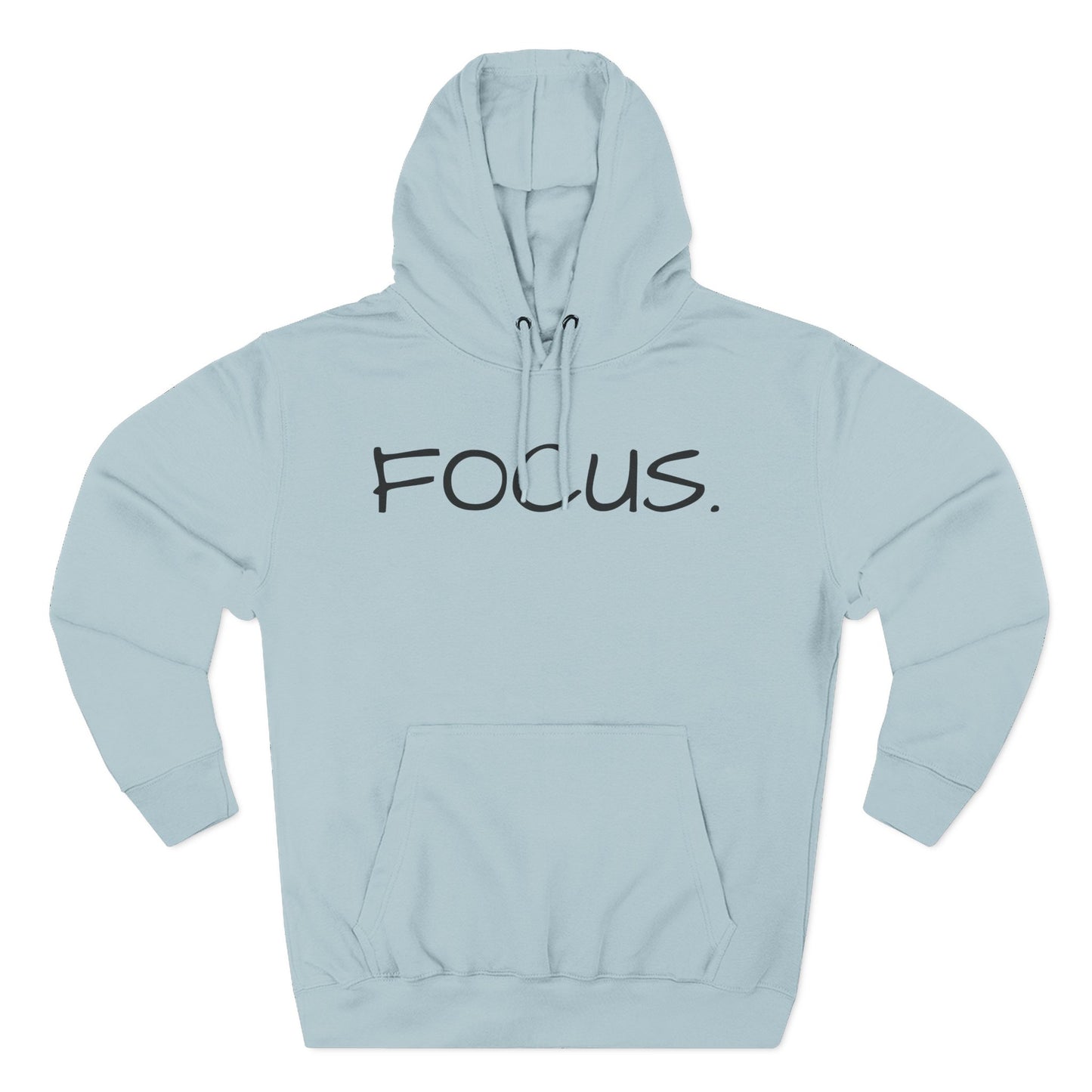 Focus. Minimalist Hoodie — Motivational Fleece Pullover