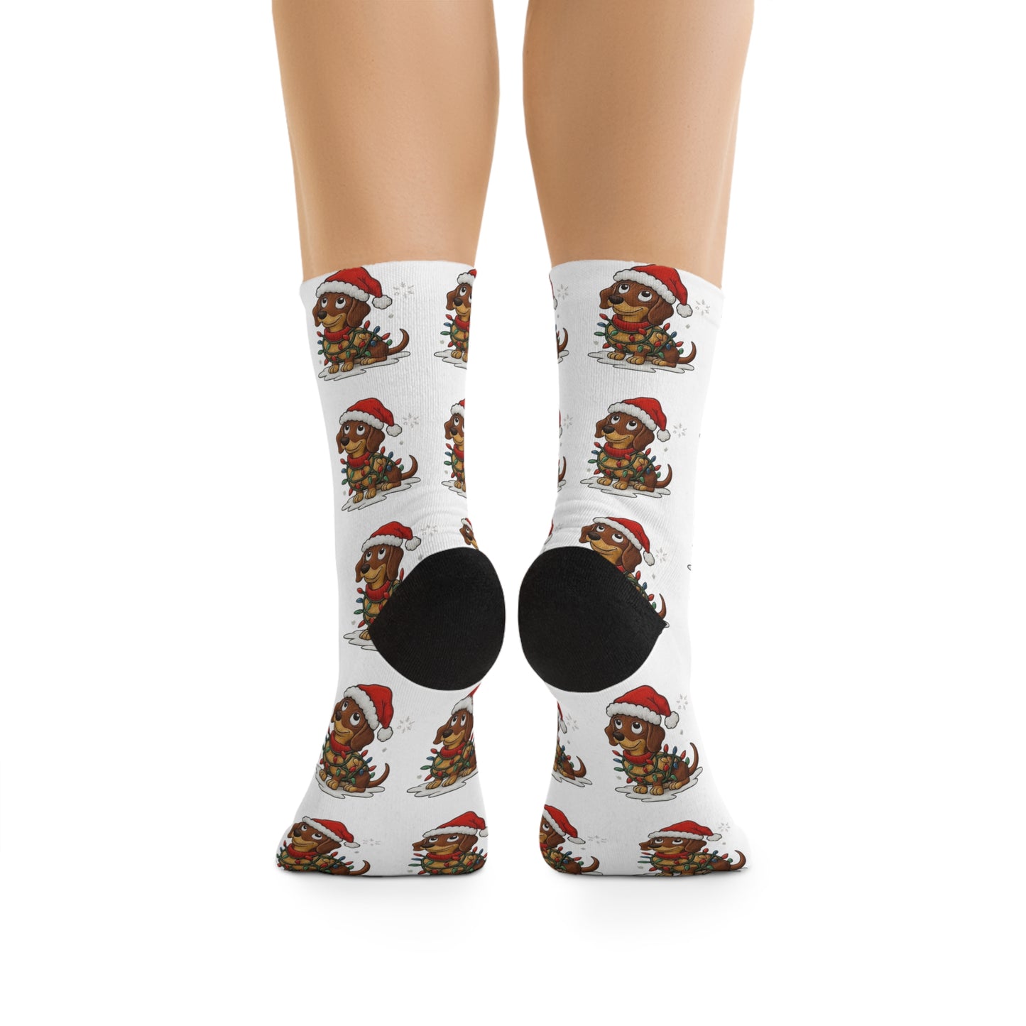 Christmas Turkey Socks – Festive Recycled Poly Holiday Crew Socks