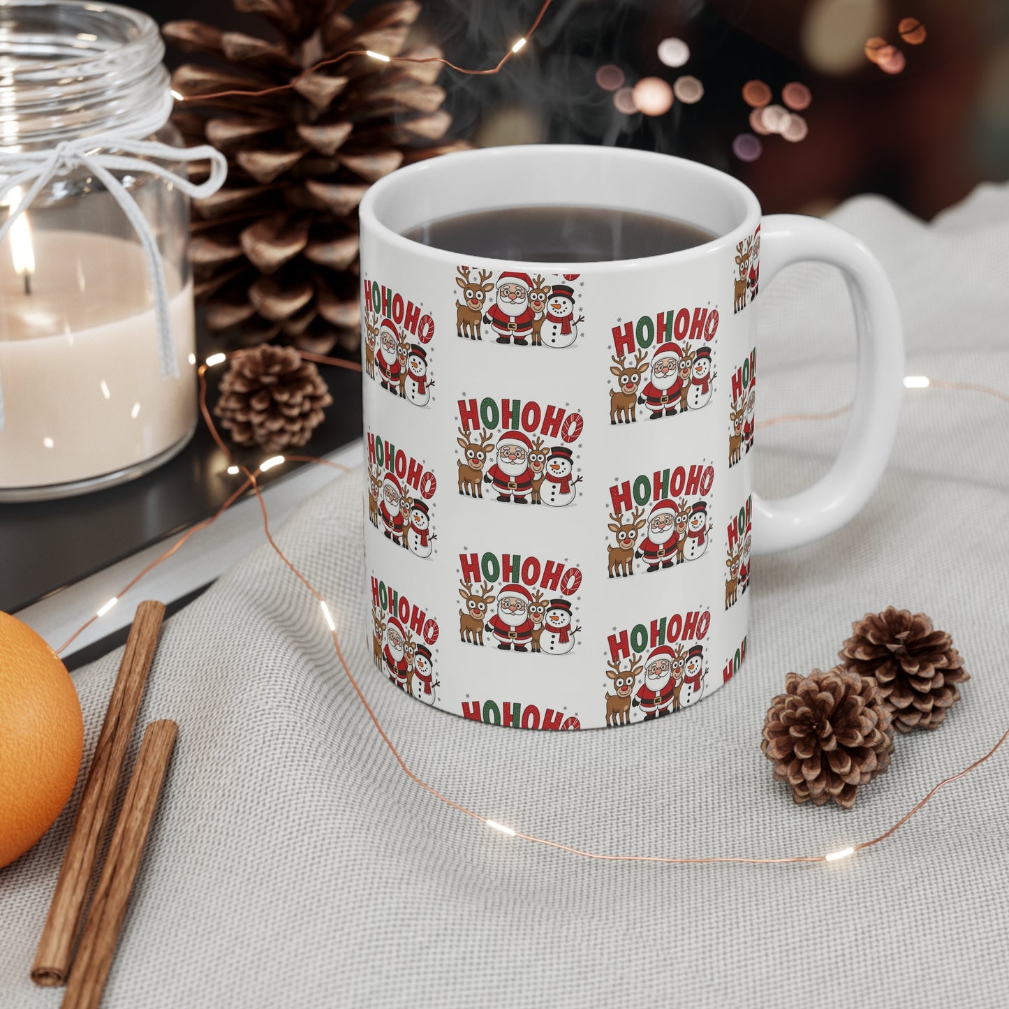 Christmas 'Ho Ho Ho' Santa & Friends 11oz Mug