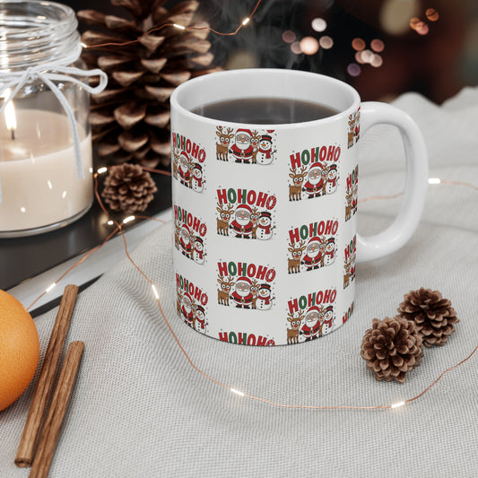 Christmas 'Ho Ho Ho' Santa & Friends 11oz Mug