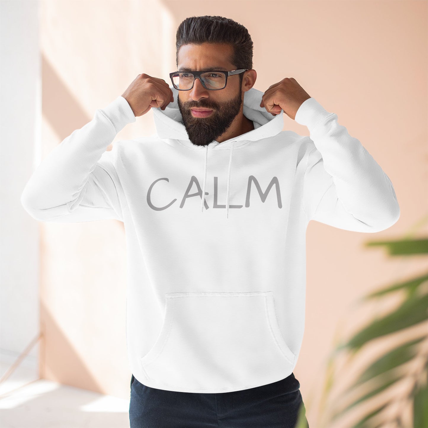CALM Hoodie — Minimalist Relaxed Fit Fleece Pullover