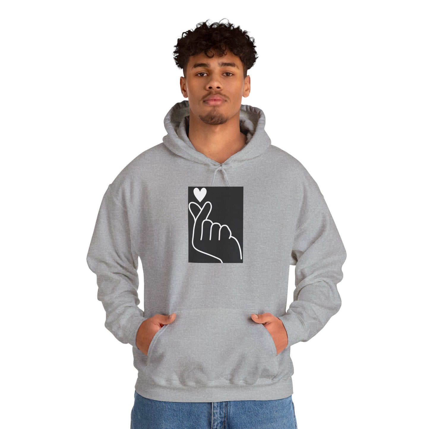 Korean Finger Heart Hoodie UNISEX