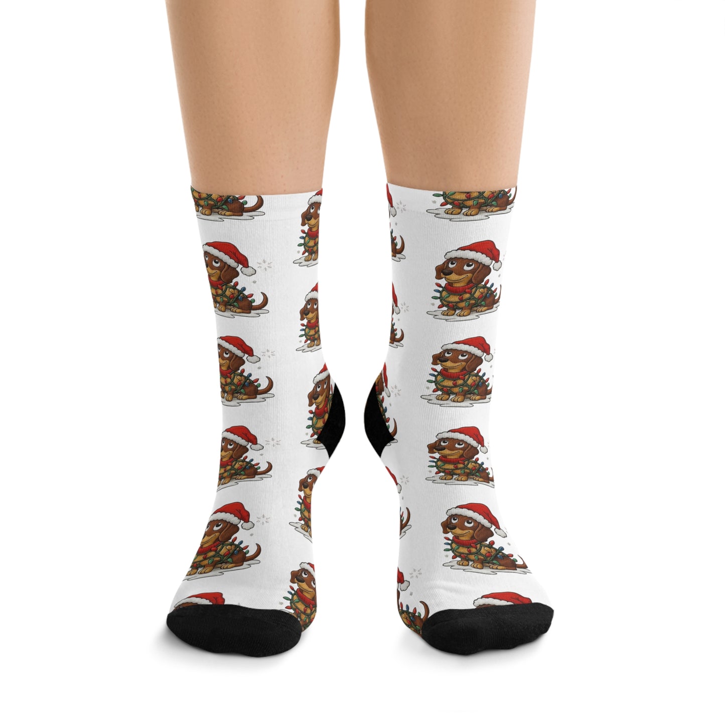 Christmas Turkey Socks – Festive Recycled Poly Holiday Crew Socks