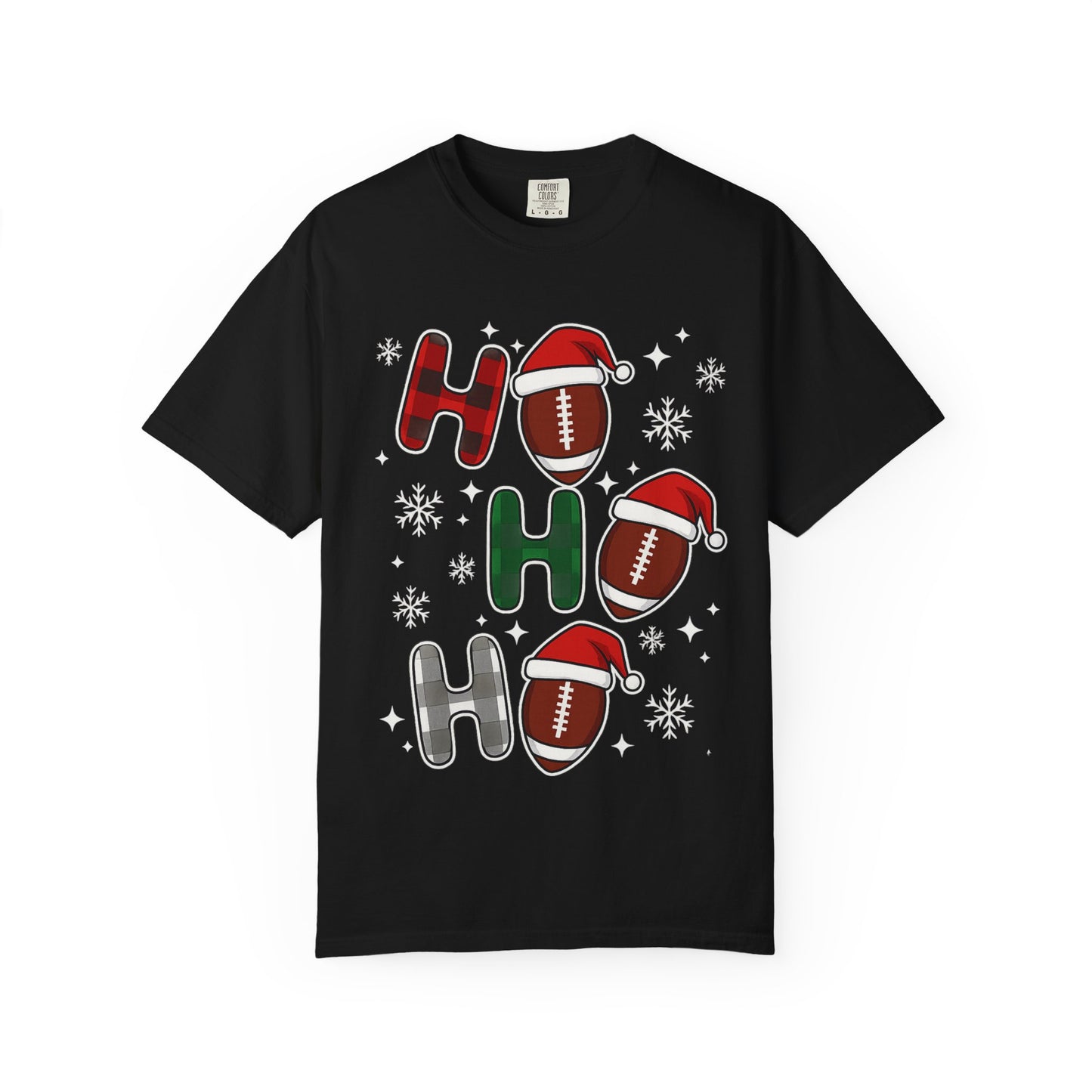 Ho Ho Ho Christmas T-Shirt — Santa Hat Holiday Tee