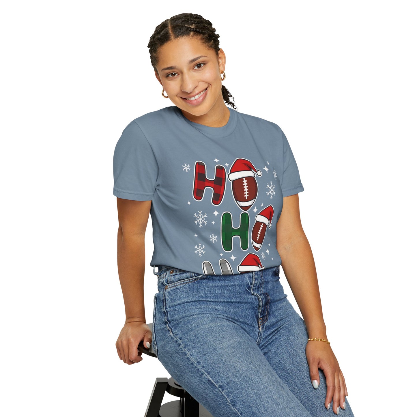 Ho Ho Ho Christmas T-Shirt — Santa Hat Holiday Tee