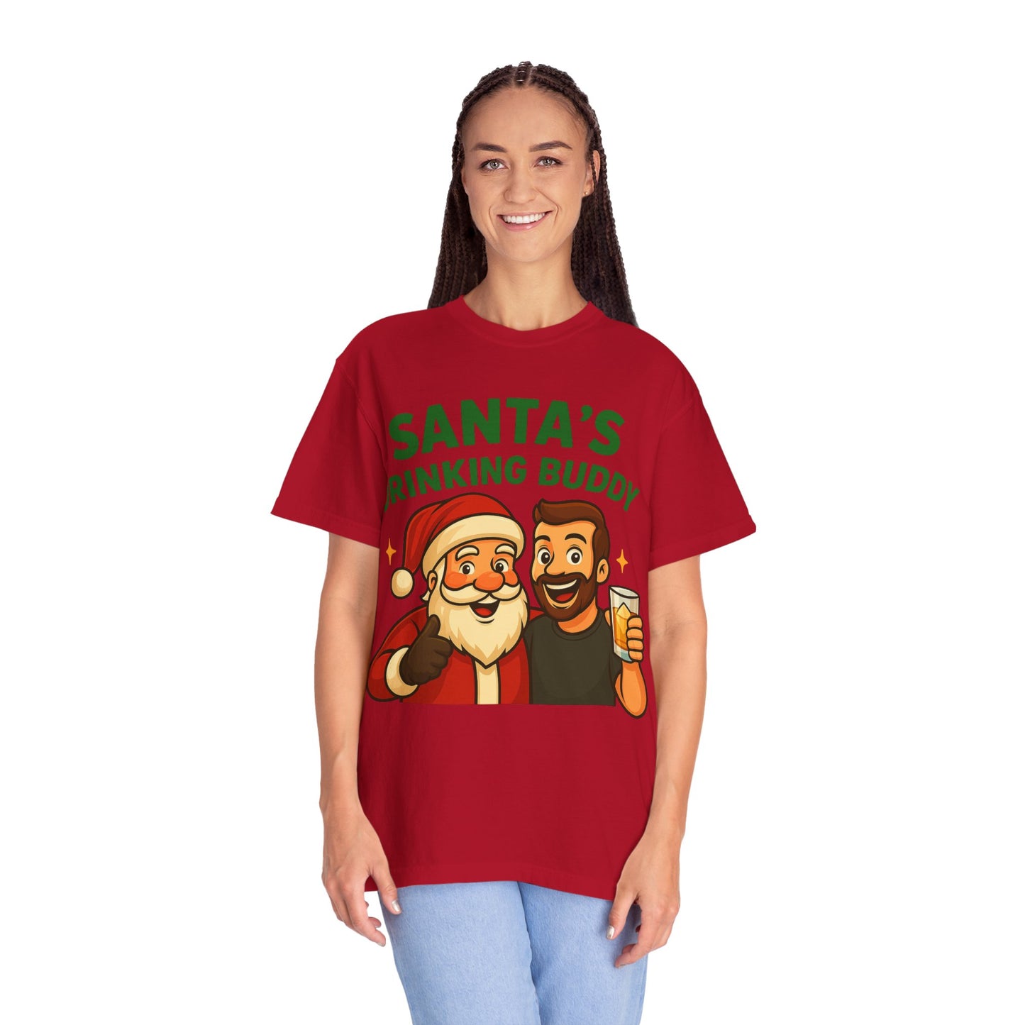 Santa's Drinking Buddy T-Shirt UNISEX