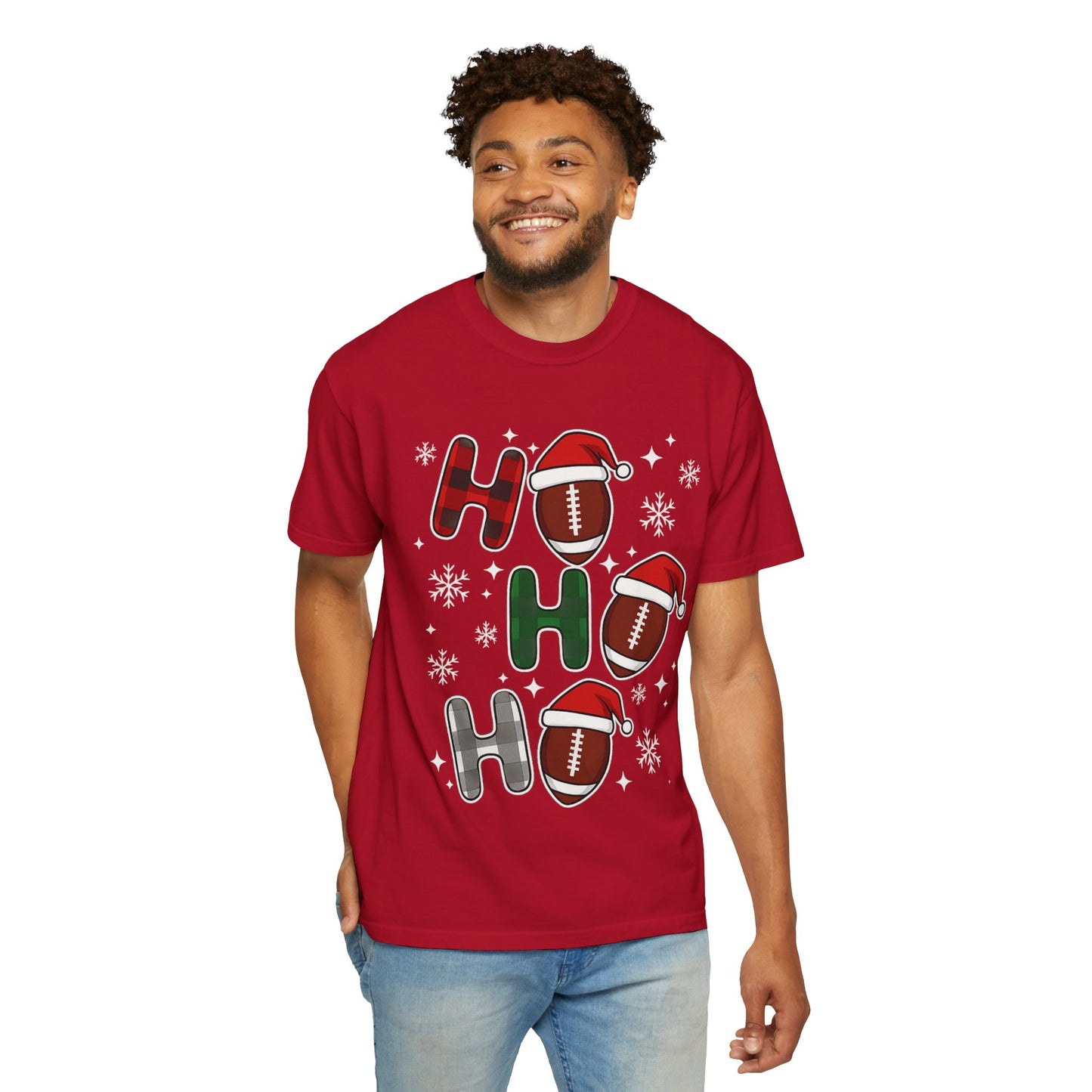 Ho Ho Ho Christmas T-Shirt — Santa Hat Holiday Tee