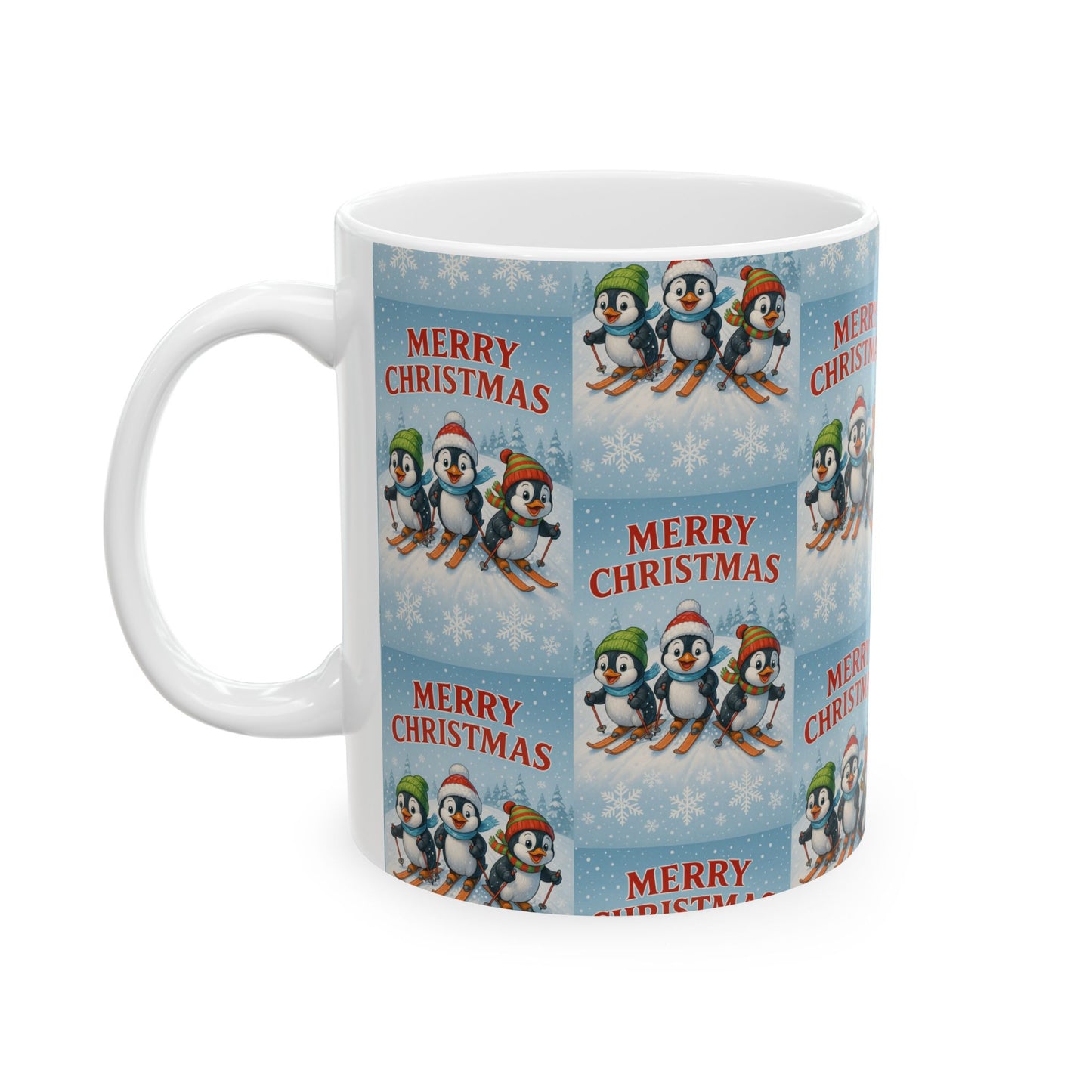 Christmas Penguin Mug – "Merry Christmas" Holiday Coffee Cup (11oz)