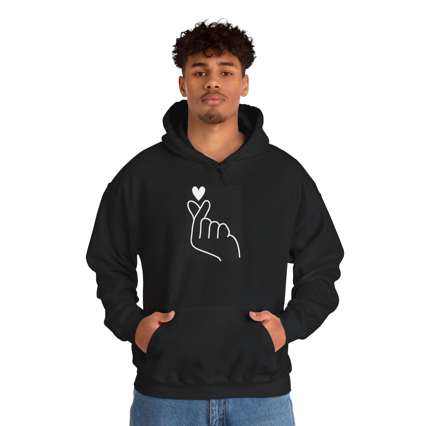 Korean Finger Heart Hoodie UNISEX