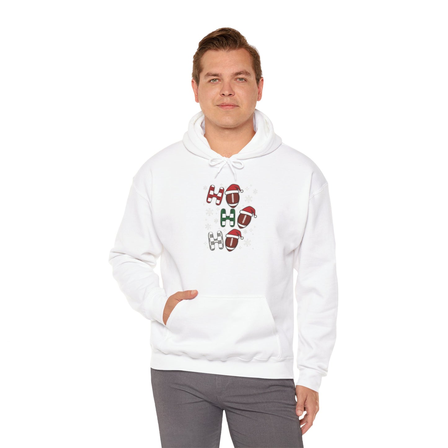 Football Helmet Pattern Hoodie – Retro Team Sport Pullover