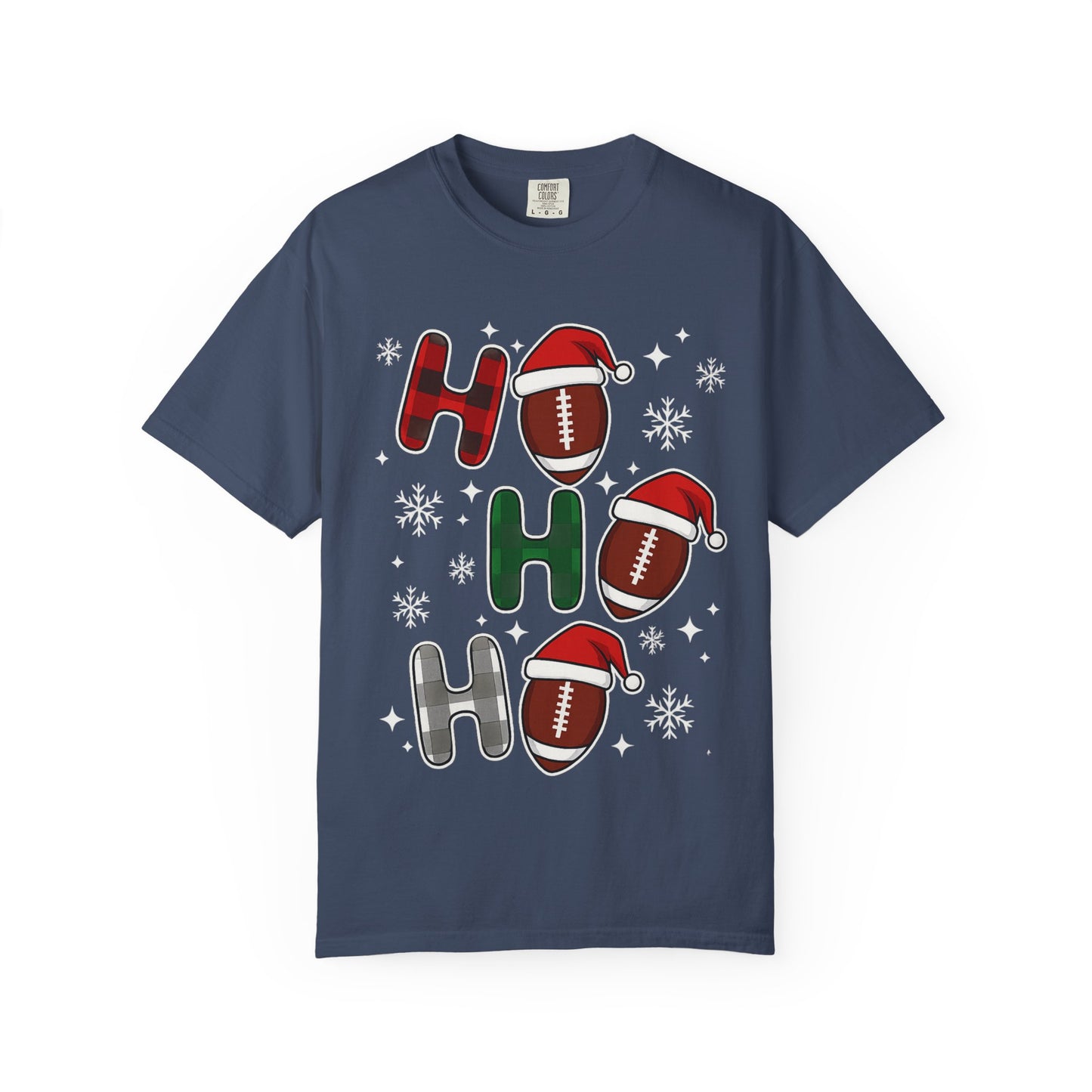 Ho Ho Ho Christmas T-Shirt — Santa Hat Holiday Tee