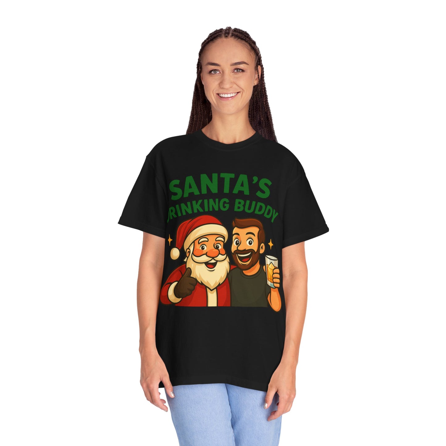 Santa's Drinking Buddy T-Shirt UNISEX