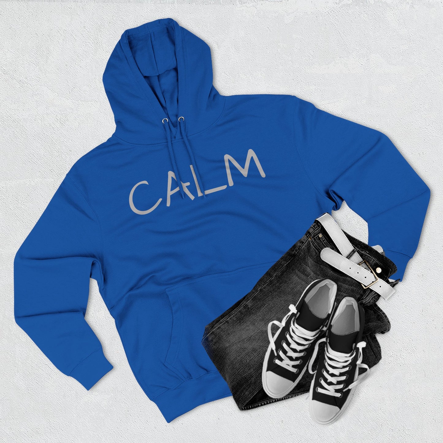 CALM Hoodie — Minimalist Relaxed Fit Fleece Pullover