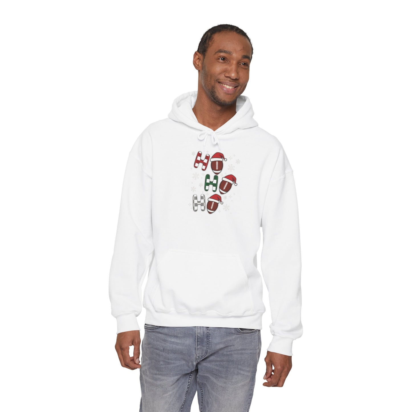 Football Helmet Pattern Hoodie – Retro Team Sport Pullover