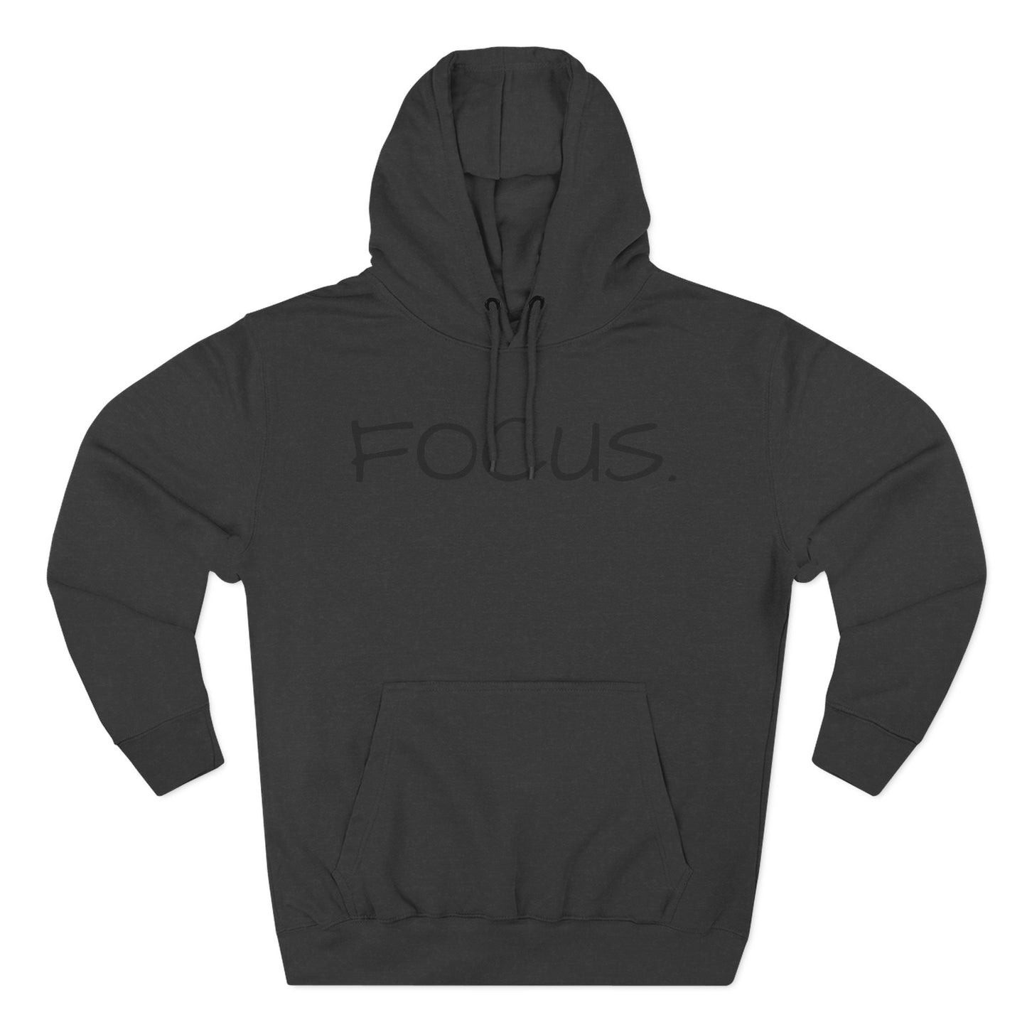 Focus. Minimalist Hoodie — Motivational Fleece Pullover