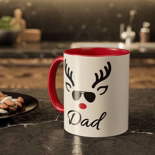 Dad Reindeer Mug — Funny Christmas Coffee Cup (11oz & 15oz)