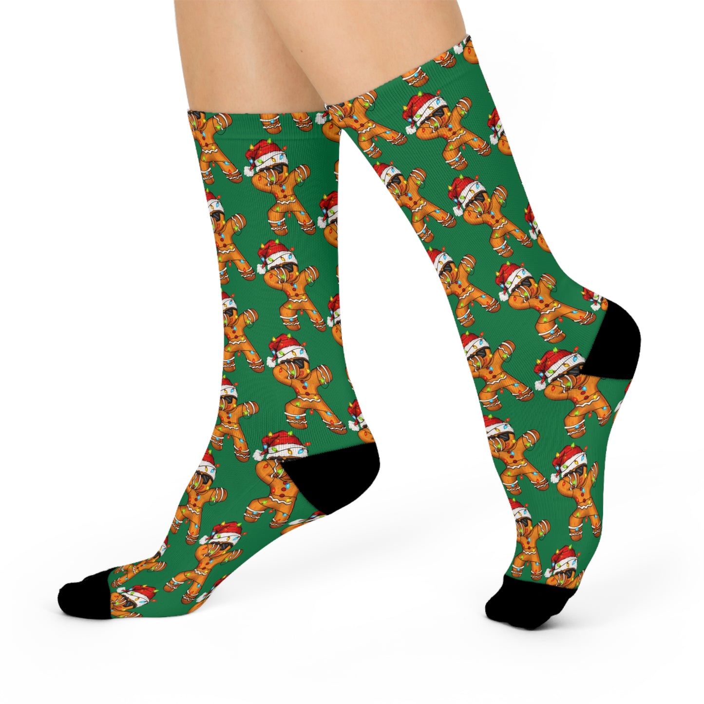 Holiday Gingerbread Crew Socks